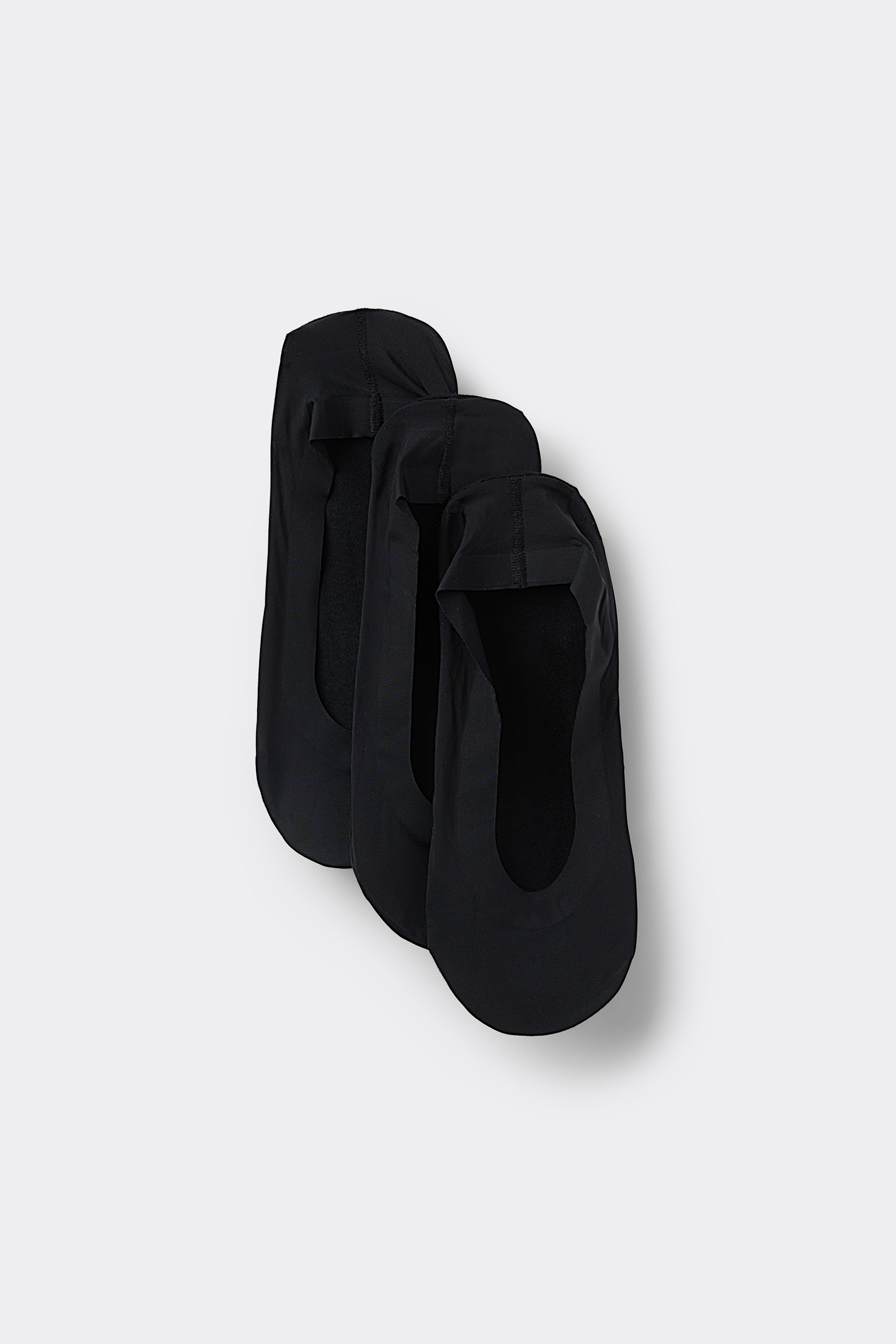 3 Pairs of Cotton and Silicone No-Show Socks