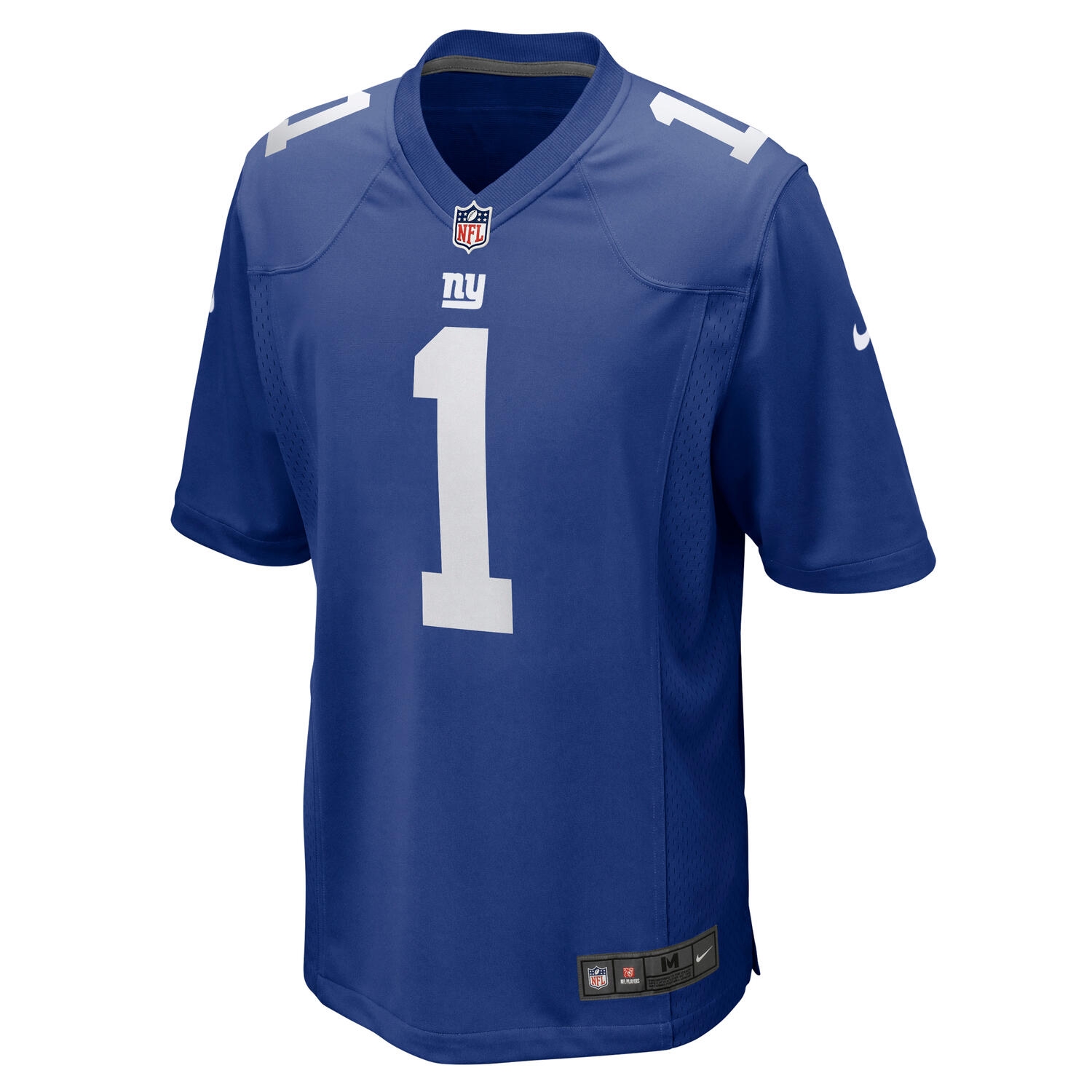 Malik Nabers #1 New York Giants Nike Game NFL Jersey Blue