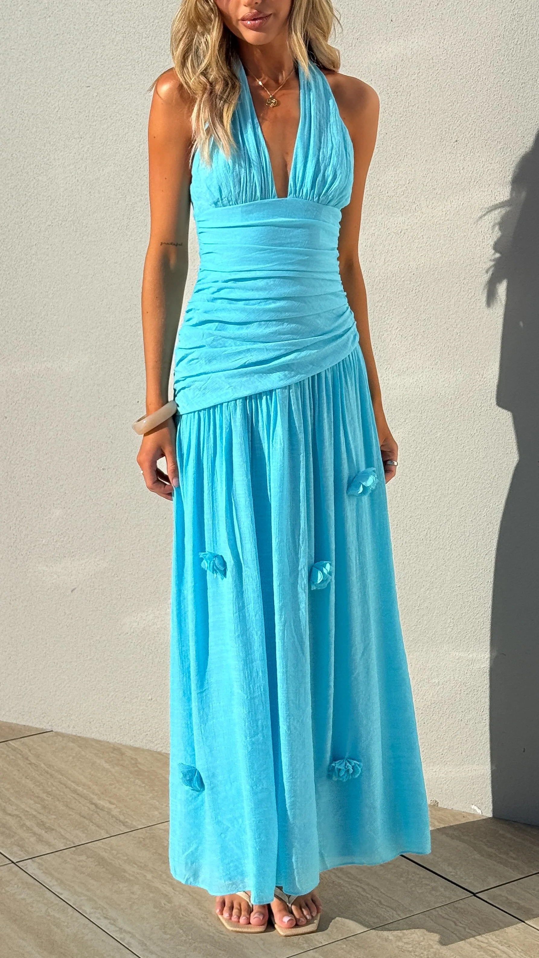 Tiana Maxi Dress - Blue