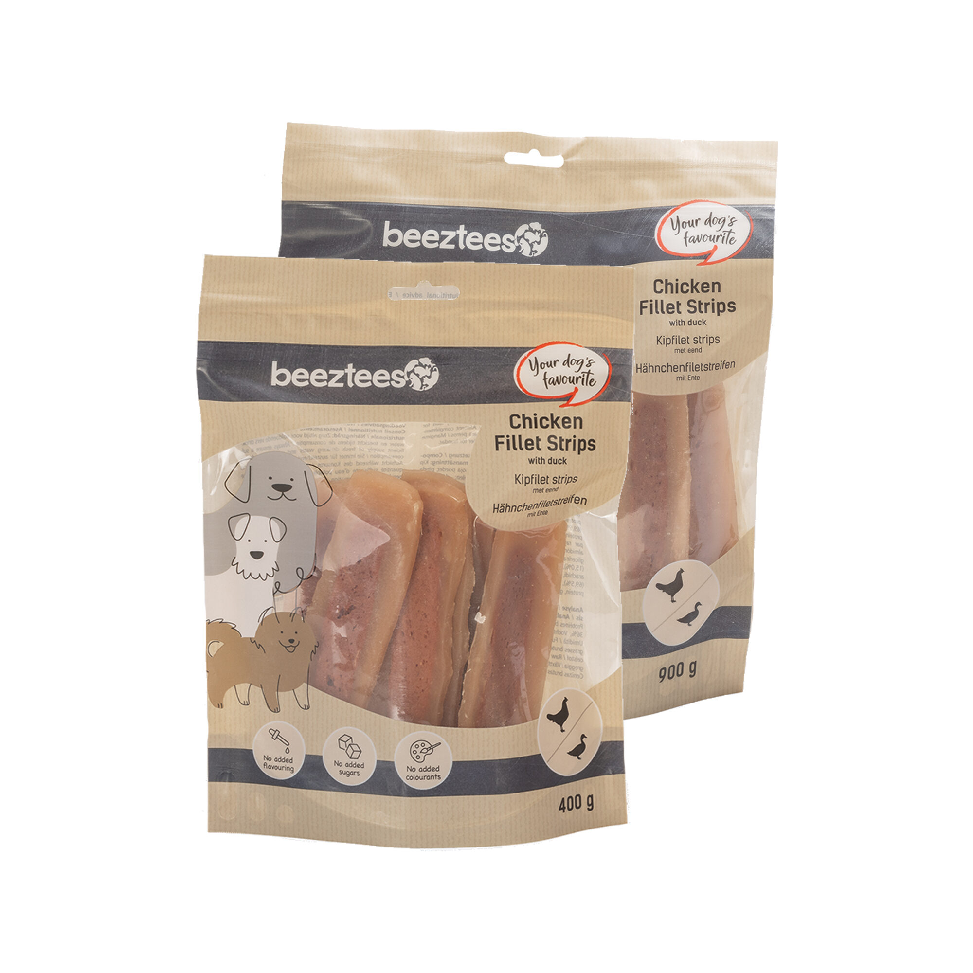 Beeztees Chicken Fillet Strips with Duck - 400 g