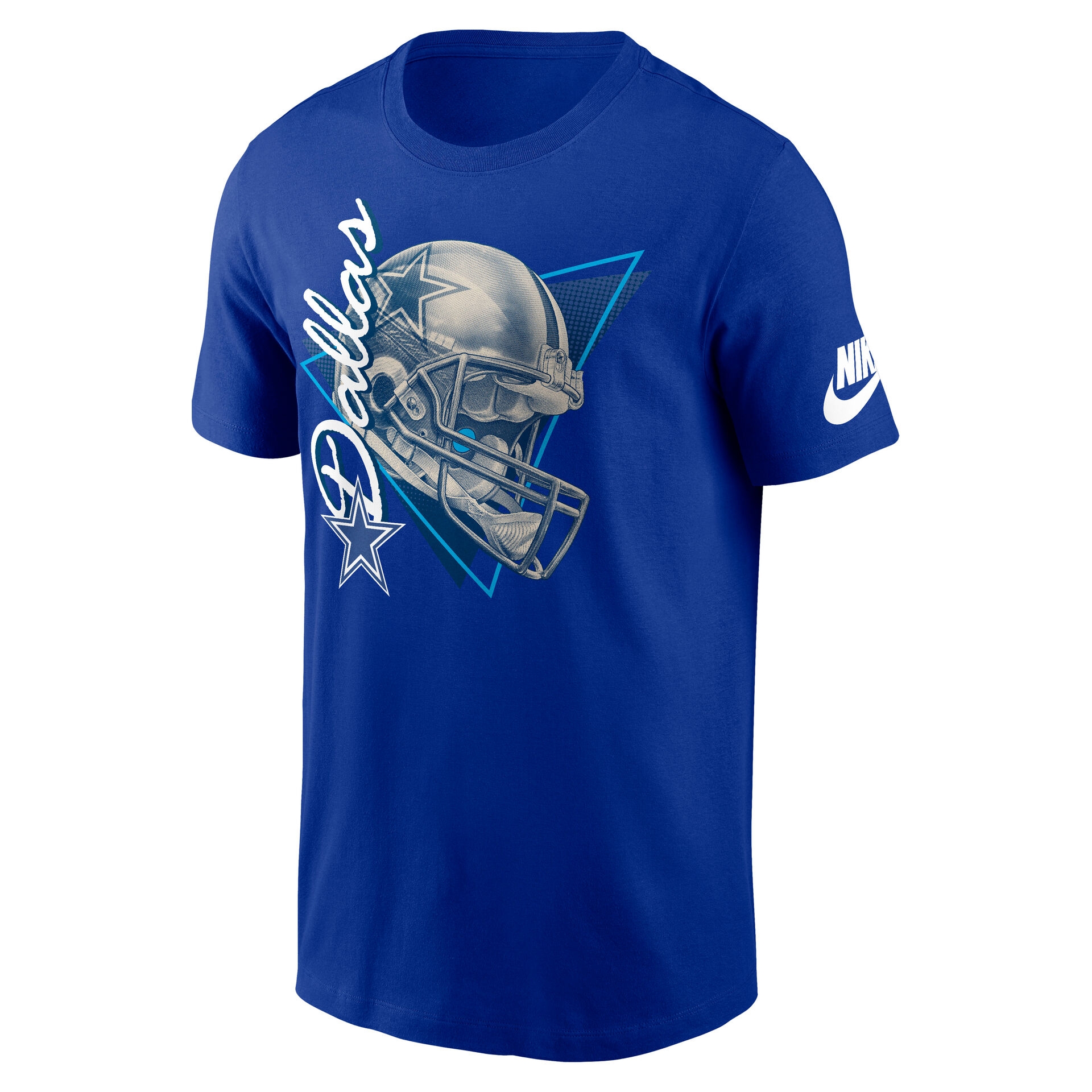 Dallas Cowboys Rewind Helmet Essential NFL T-Shirt Blue