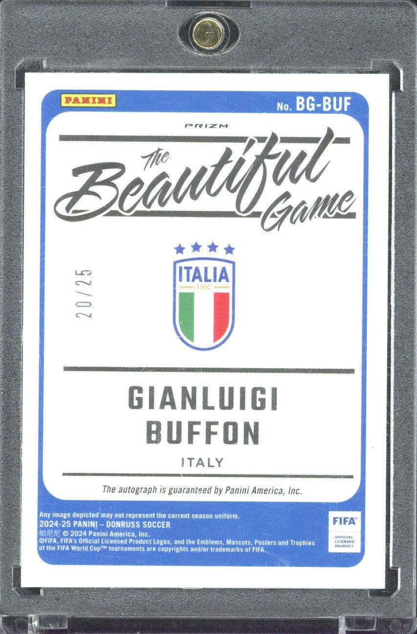2024-25 Panini Donruss Gianluigi Buffon The Beautiful Game Autograph /25 #BG-BUF