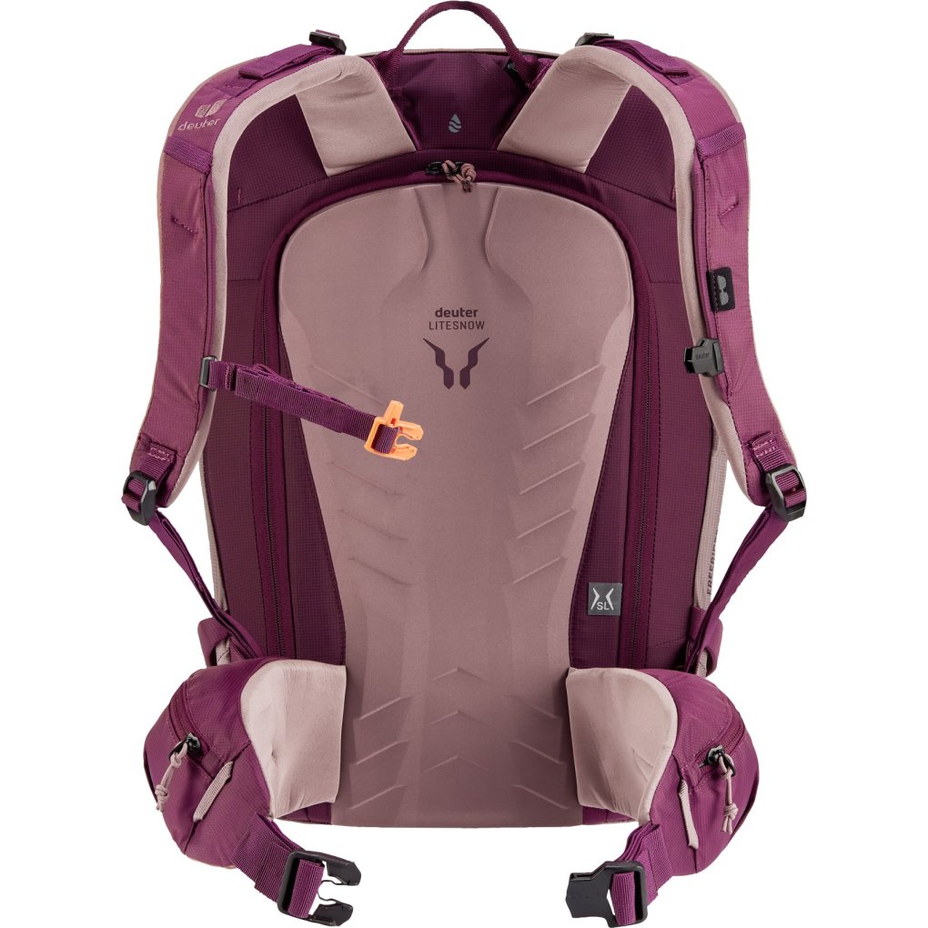 Deuter Freerider 22 SL Women's Ski Tour Backpack - ashrose-cassis
