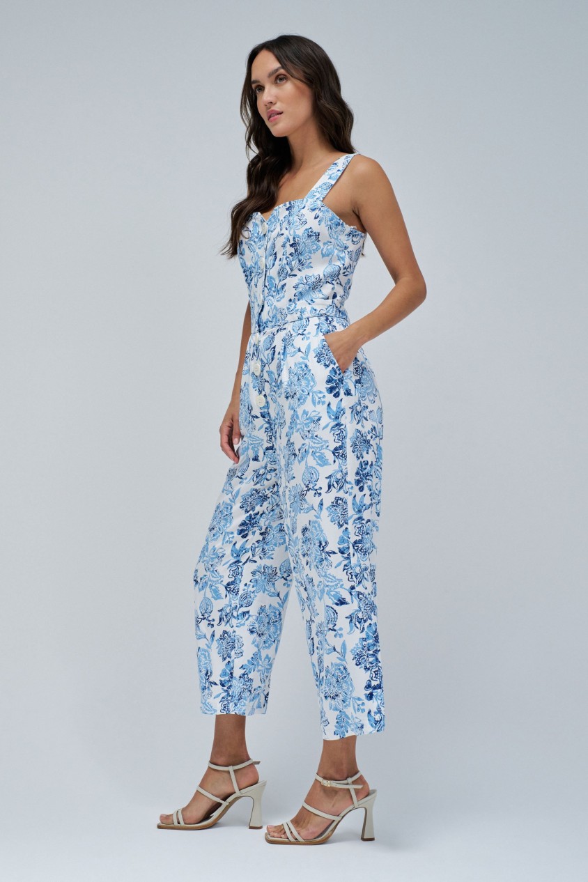 FLORAL PRINT JUMPSUIT