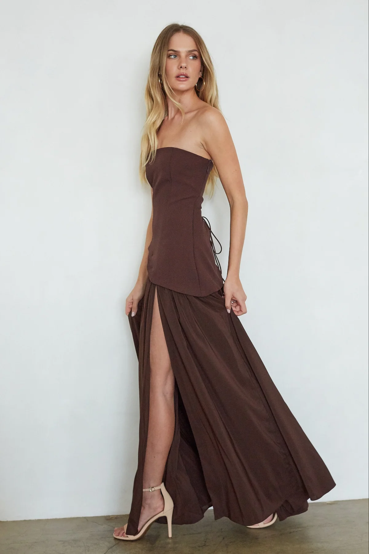 Retta Asymmetrical Maxi Dress
