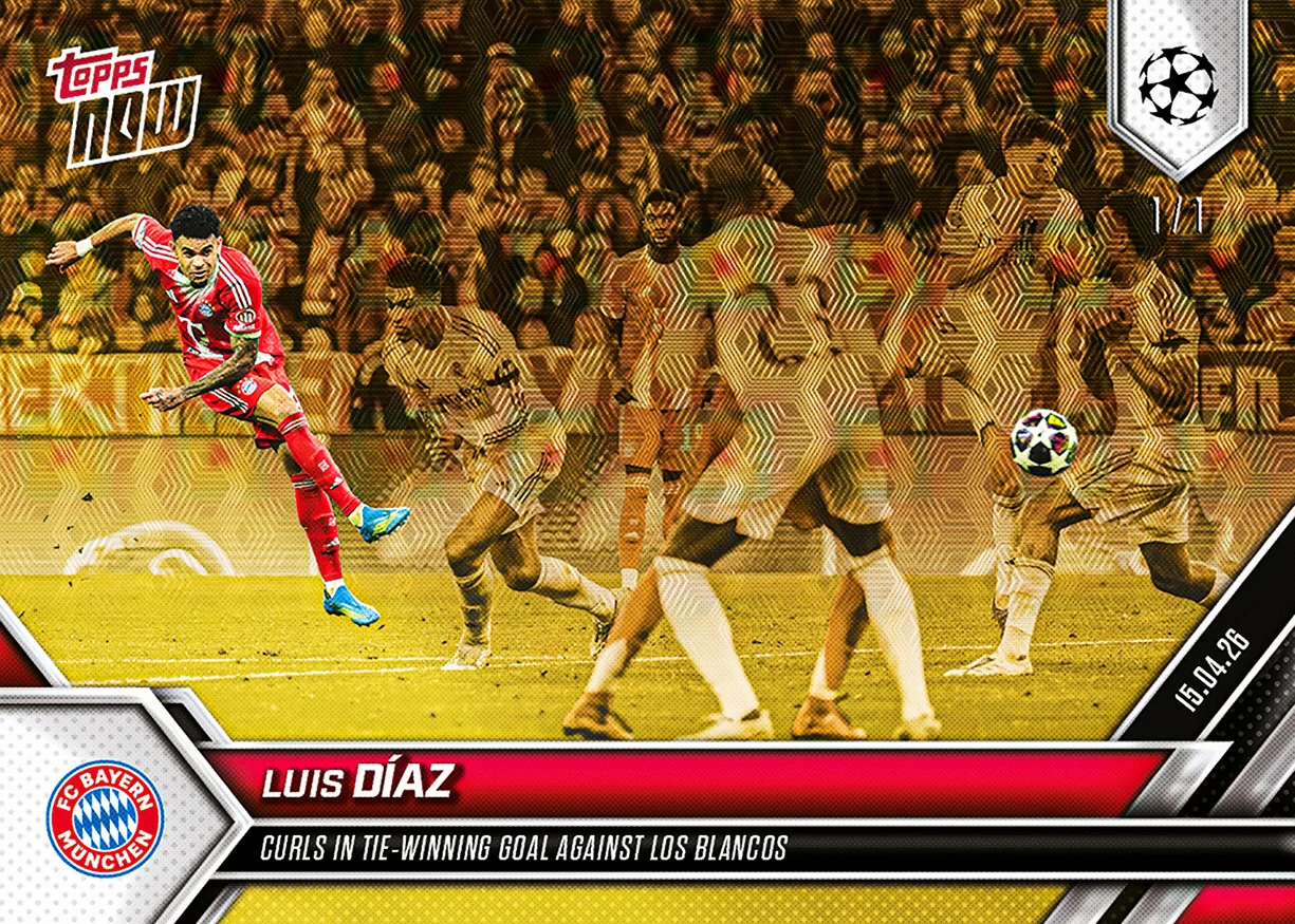 Luis Díaz - 2025-26 UCL Topps NOW® - Card 123 - PR: 824