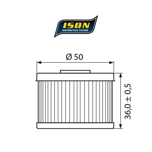 Ison 112 ELEMENT OEM-Type Oil FilterRef: ISON 112
