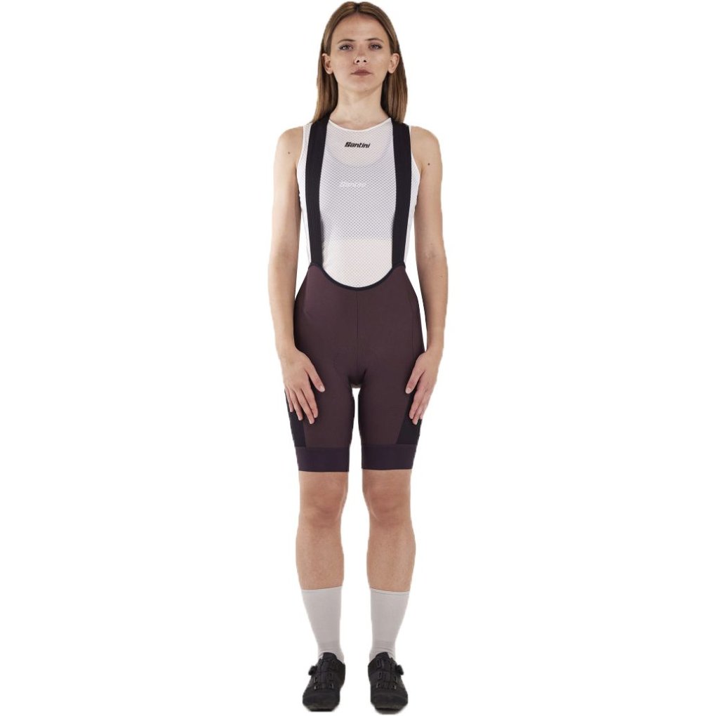 Santini Gravel Bib Shorts Women 3M1064C3WGRAVL - burgundy BU