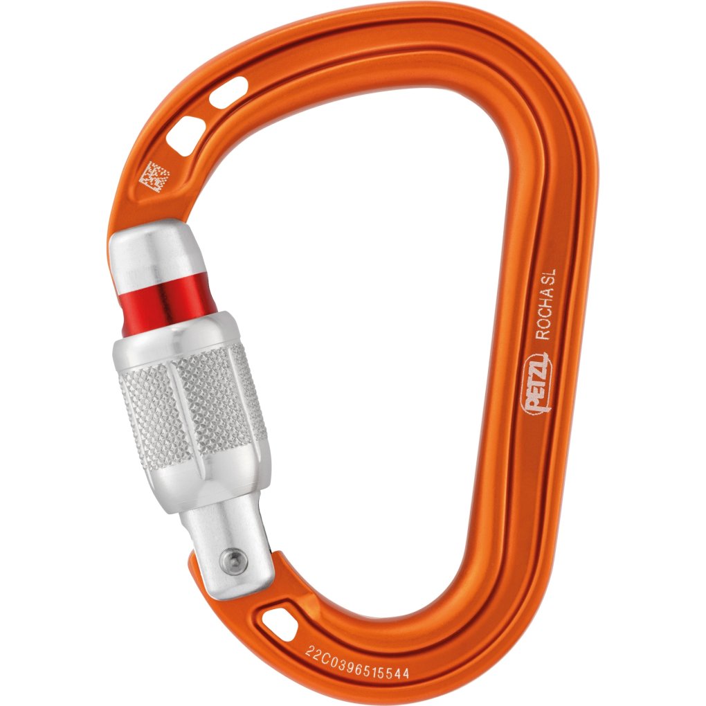 Petzl ROCHA Screw-Lock Carabiner - orange