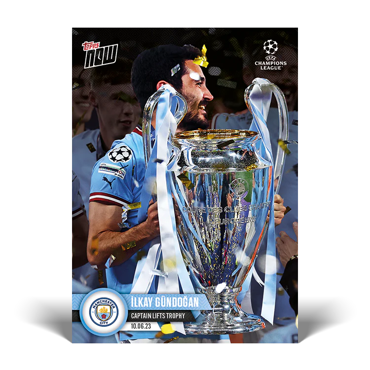 Topps UK - Captain lifts trophy - UCL TOPPS NOW® Card #118