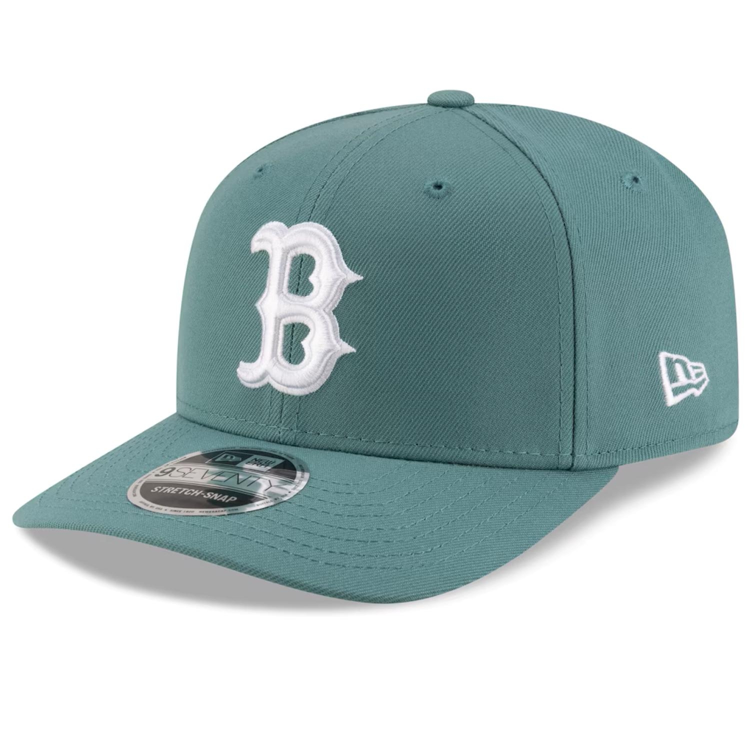 Boston Red Sox MLB City Connect Stretch-Snap 9SEVENTY Cap Green