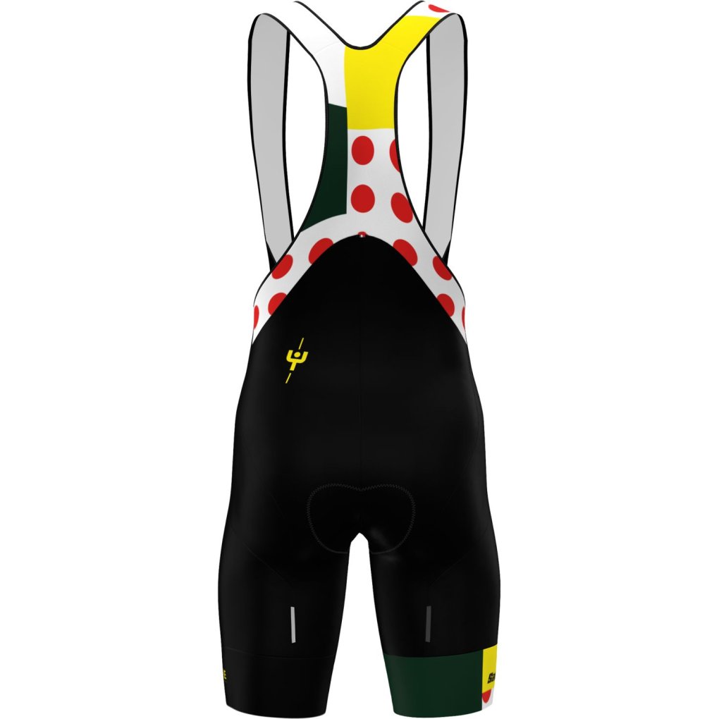 Santini Combo Cycling Bib Shorts Men - Tour de France™ 2025 Collection - MJ1075GITCOMBO - black NE