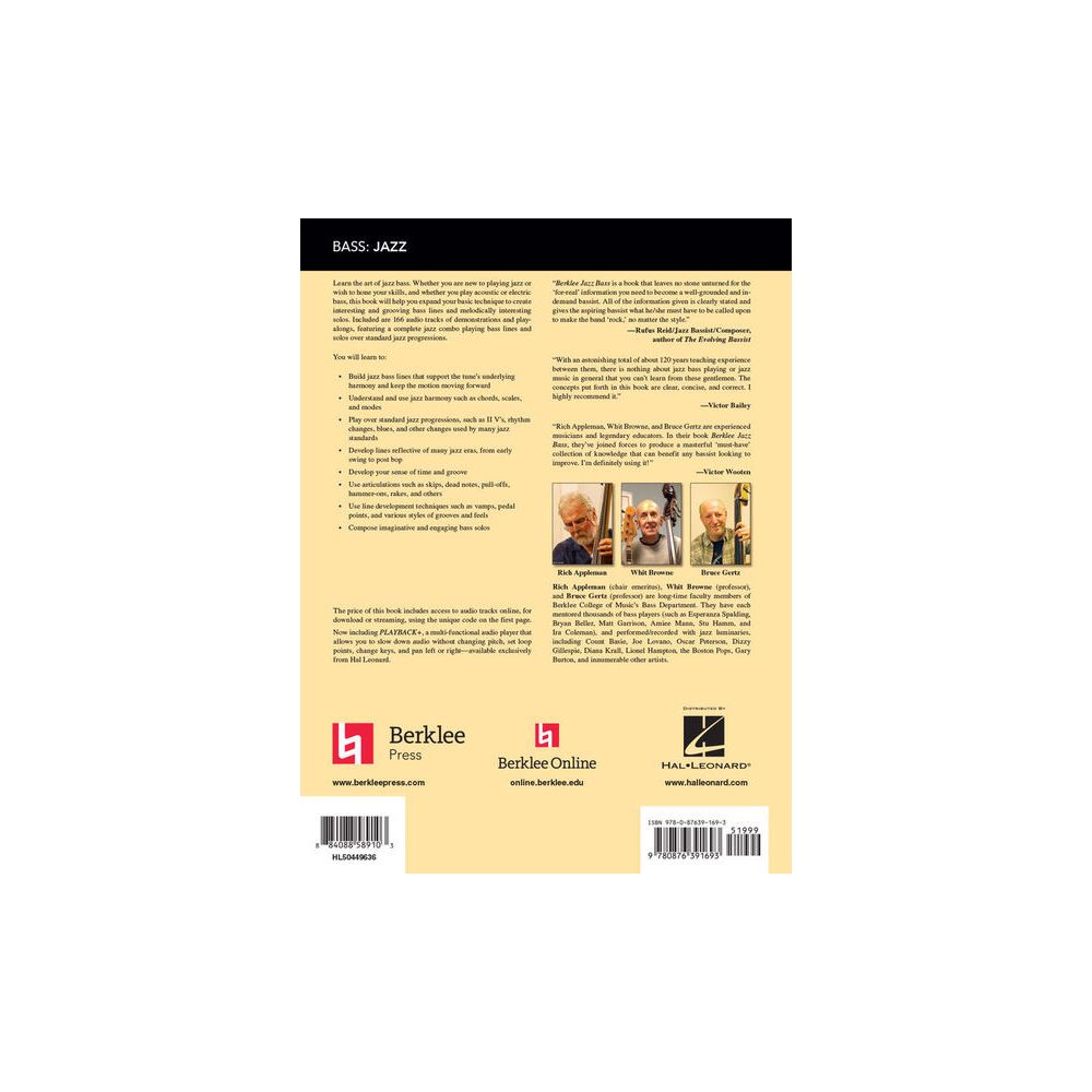 Berklee Press Berklee Jazz Bass – Thomann Ireland