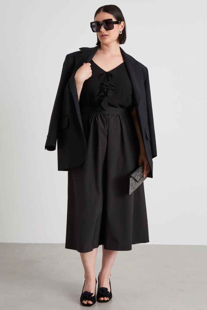 Georgette top - BLACK