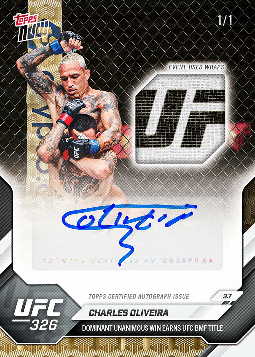 Charles Oliveira - 2026 UFC Topps NOW® - Card 8 - PR: 3472