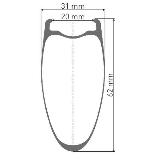 DT Swiss HEC 1400 SPLINE 62 Front Wheel - 28