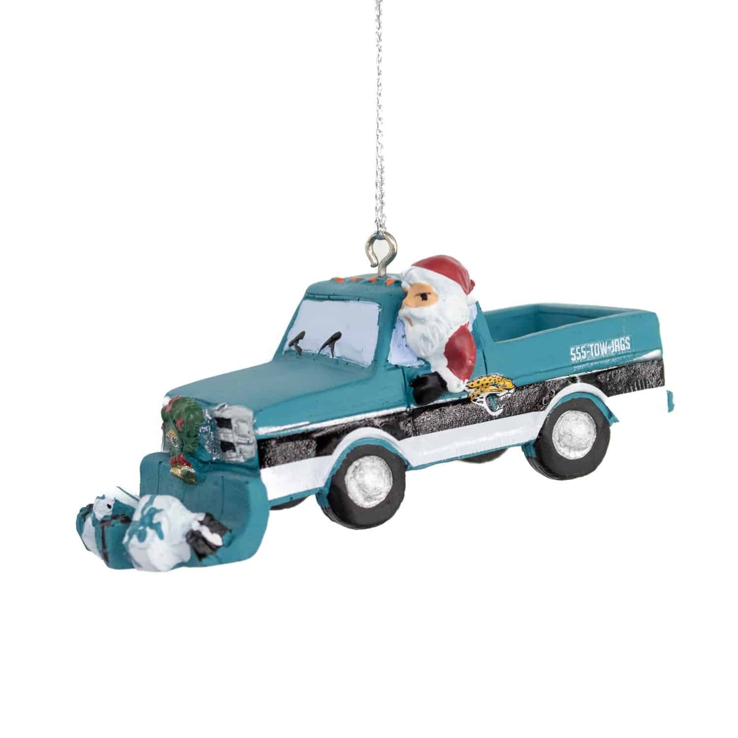 Jacksonville Jaguars NFL Snow Plow Truck Christmas Ornament