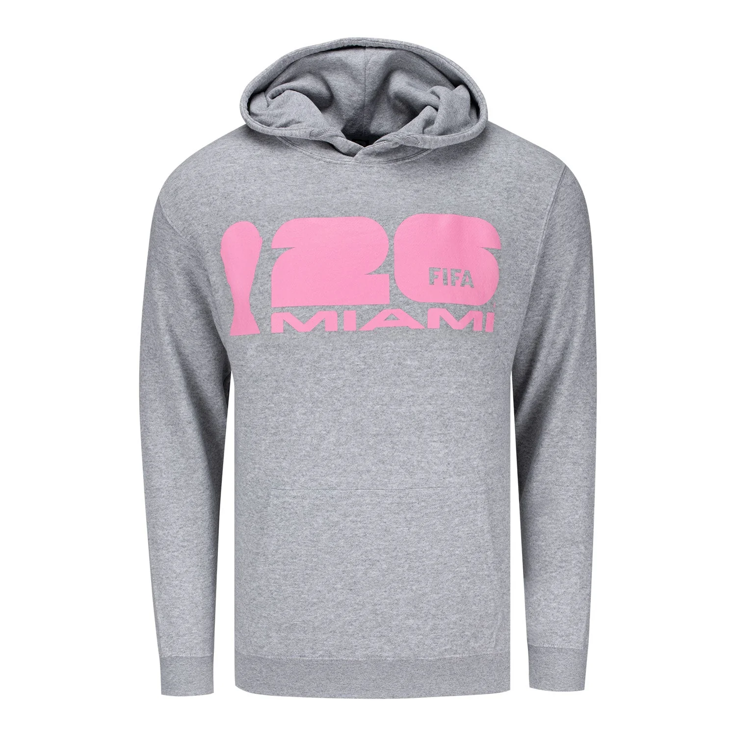 2026 Soccer Fan Collection Miami Grey Hoodie - Unisex
