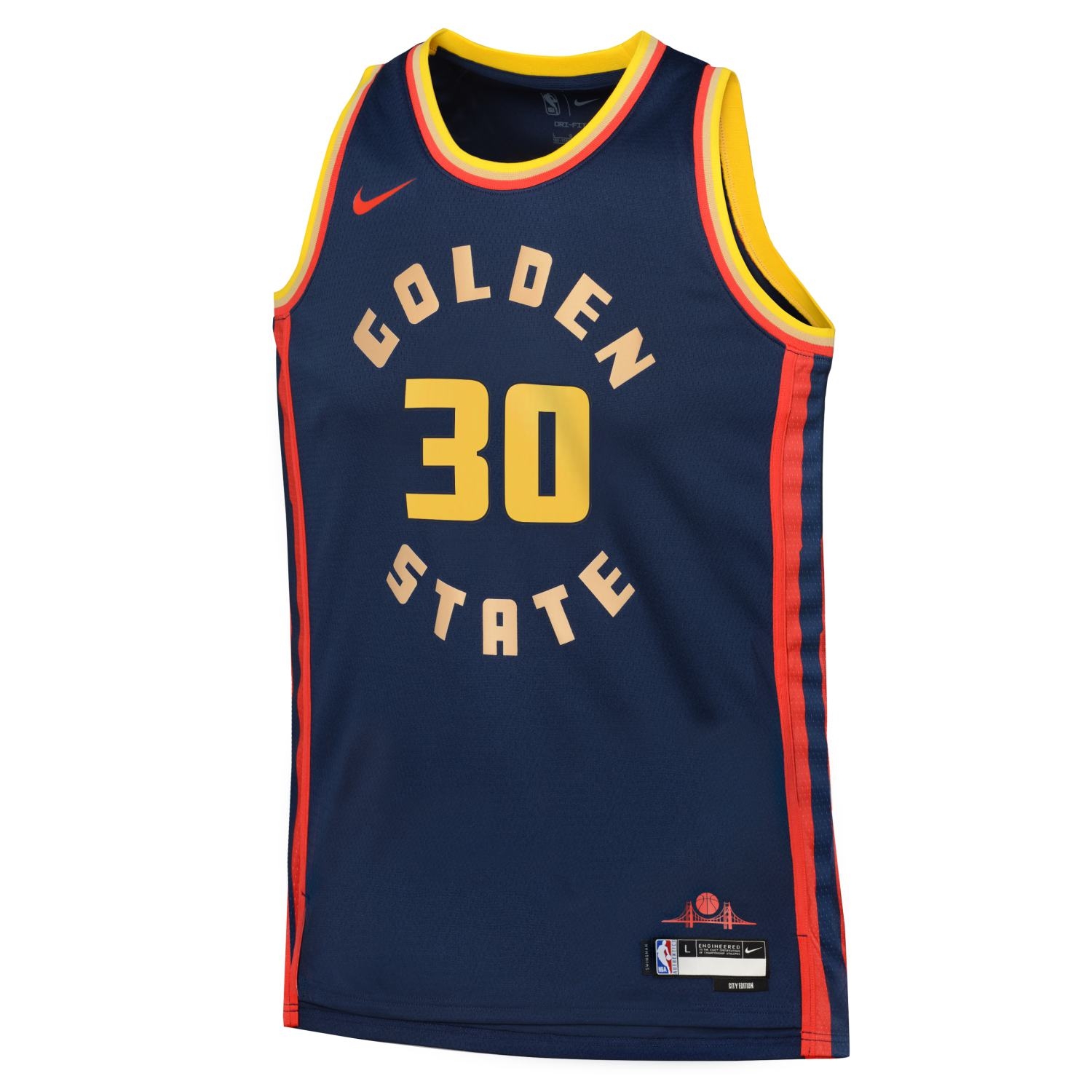 Stephen Curry #30 Golden State Warriors 2024-25 City Edition Nike Swingman NBA Jersey (YOUTH)