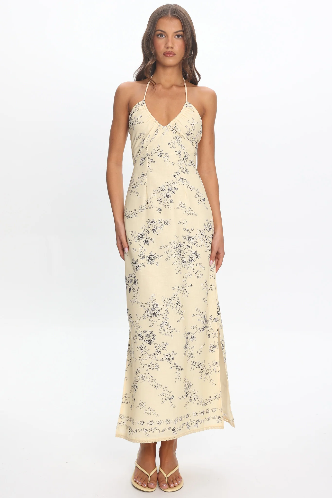 Demona Halter Maxi Dress Butter