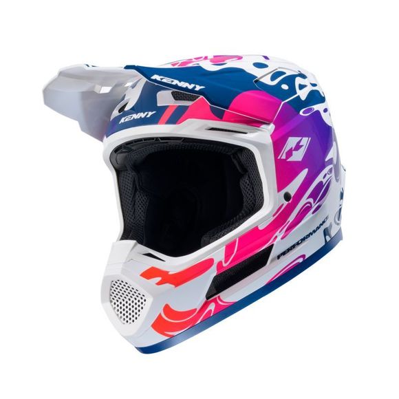 Casque cross Kenny PERFORMANCE 2025 - Bleu / RoseRef : KE2255