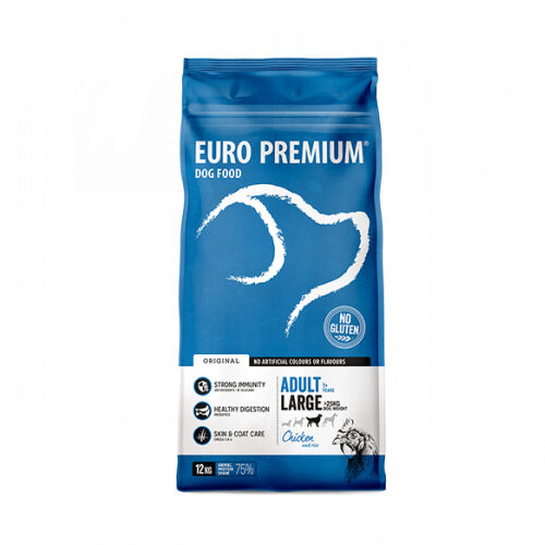 Euro-Premium Large Adult - Chicken & Rice - 12kg