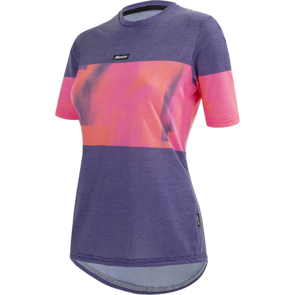 Santini Forza Indoor Tech T-Shirt Women 2W498GLLFORZA - arancione atomico AO