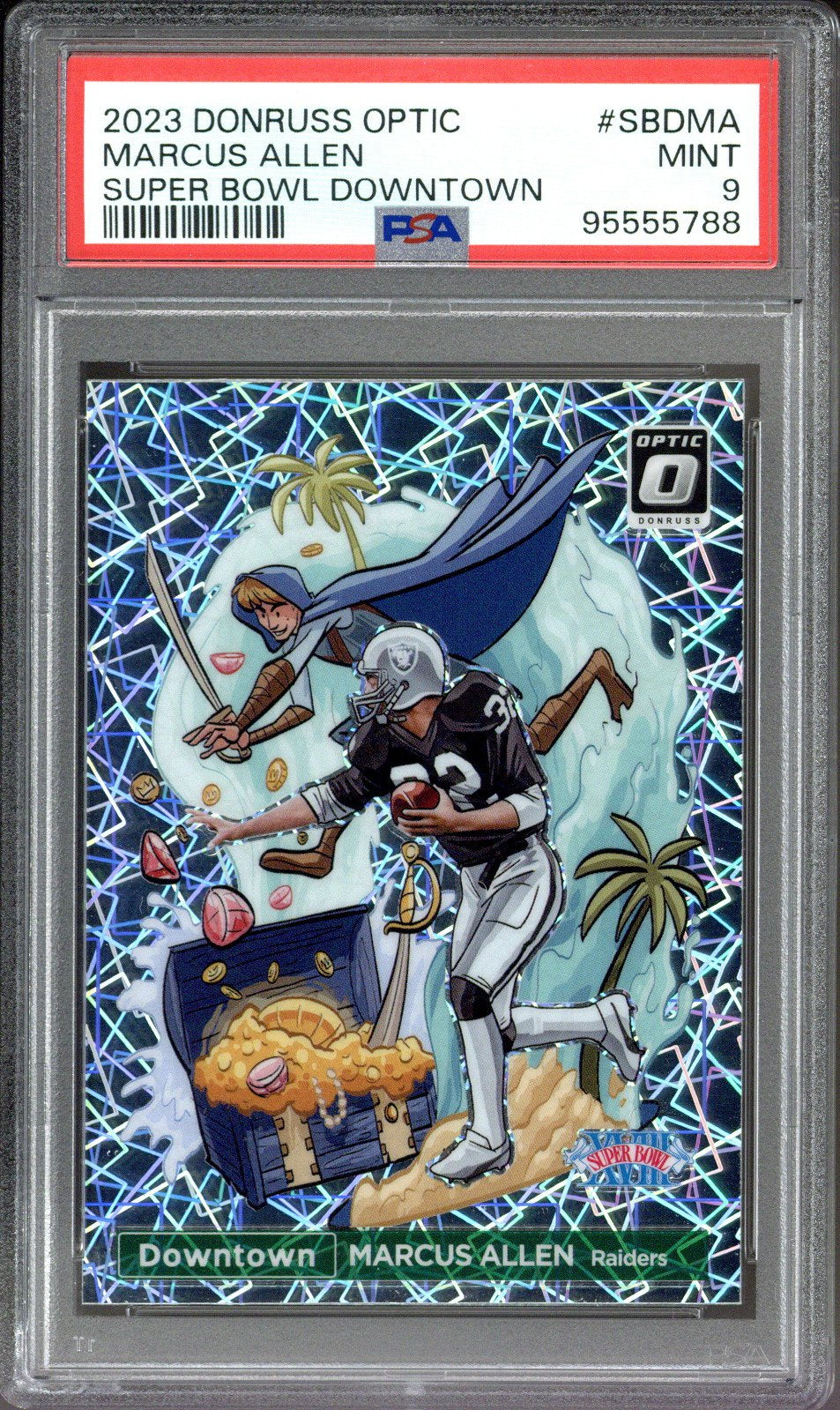 2023 Panini Donruss Optic Marcus Allen Super Bowl Downtown #SBDMA PSA 9