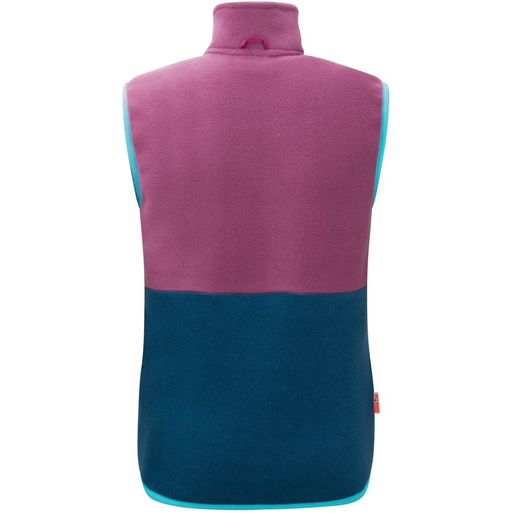 Trollkids Kjerag Vest Kids - Bright Berry/Madeira Blue/Lagoon Blue