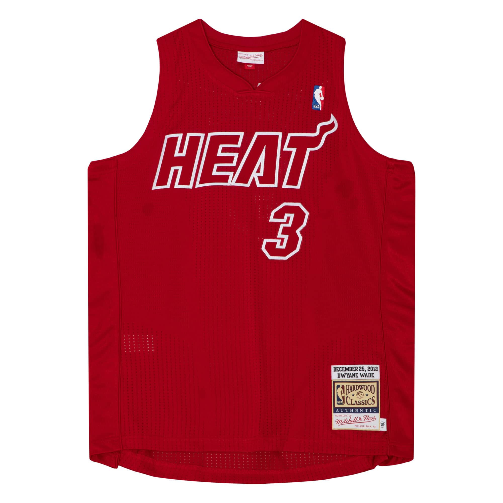 Dwyane Wade #3 Miami Heat 2012 Christmas Day Authentic NBA Jersey Red