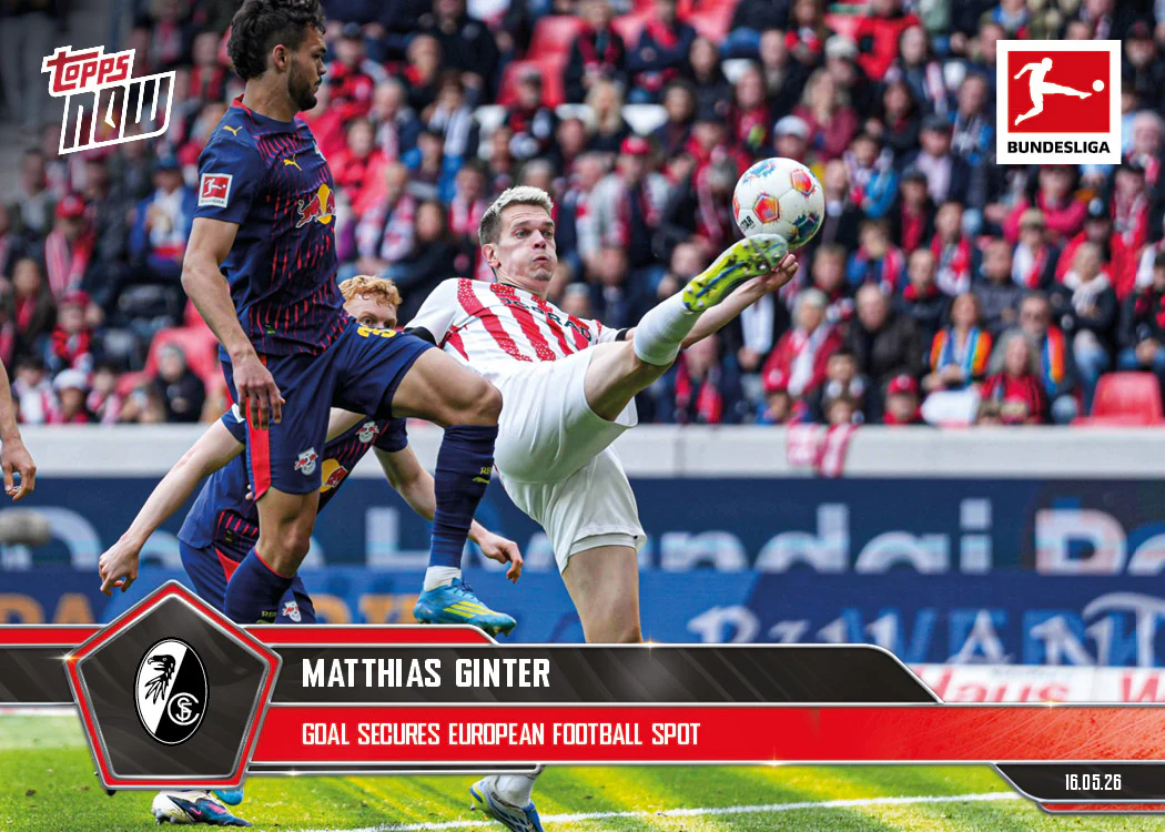 Matthias Ginter - 2025-26 Bundesliga Topps NOW® - Card 198 - PR: 166