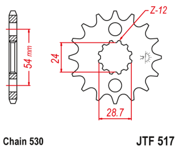 JT. Anti -noise steel 517 - 530Ref: Jtc00602A / 1126800001