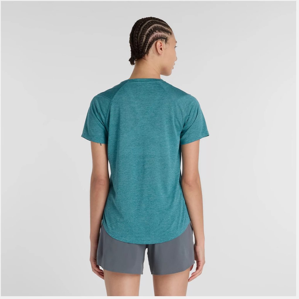New Balance Athletics T-Shirt Women - Big Teal Heather