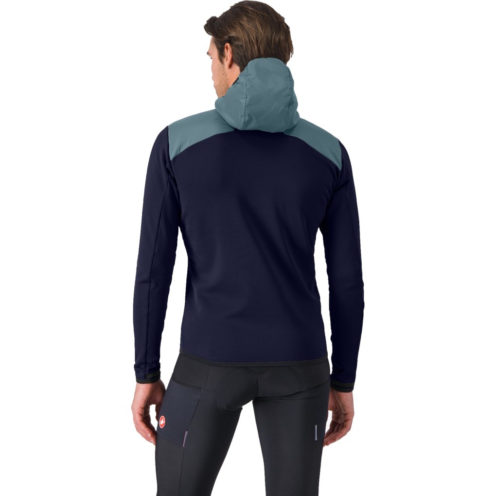 Castelli Unltd Roam Hoodie Men - blue savile/spring lake 414