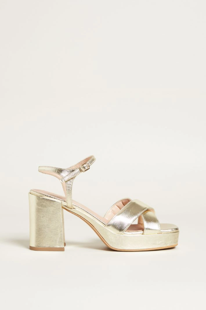 Heeled sandals - GOLD