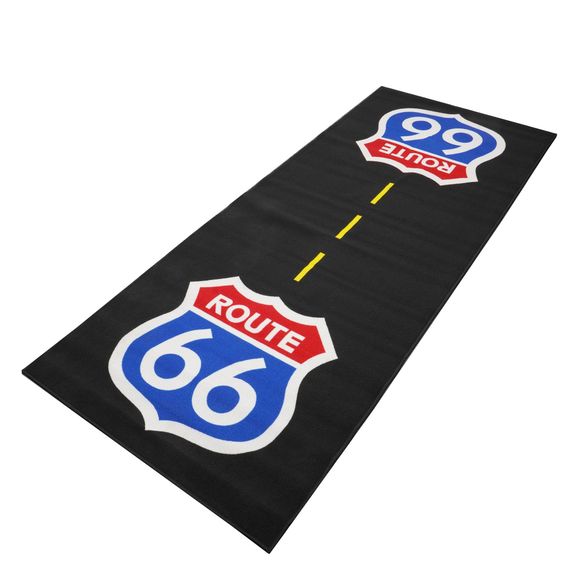 Environmental mat BIKETEK CUSTOM ROUTE 66 250x100cm Universal - BlackRef: BKT0041 / GRGMAT89