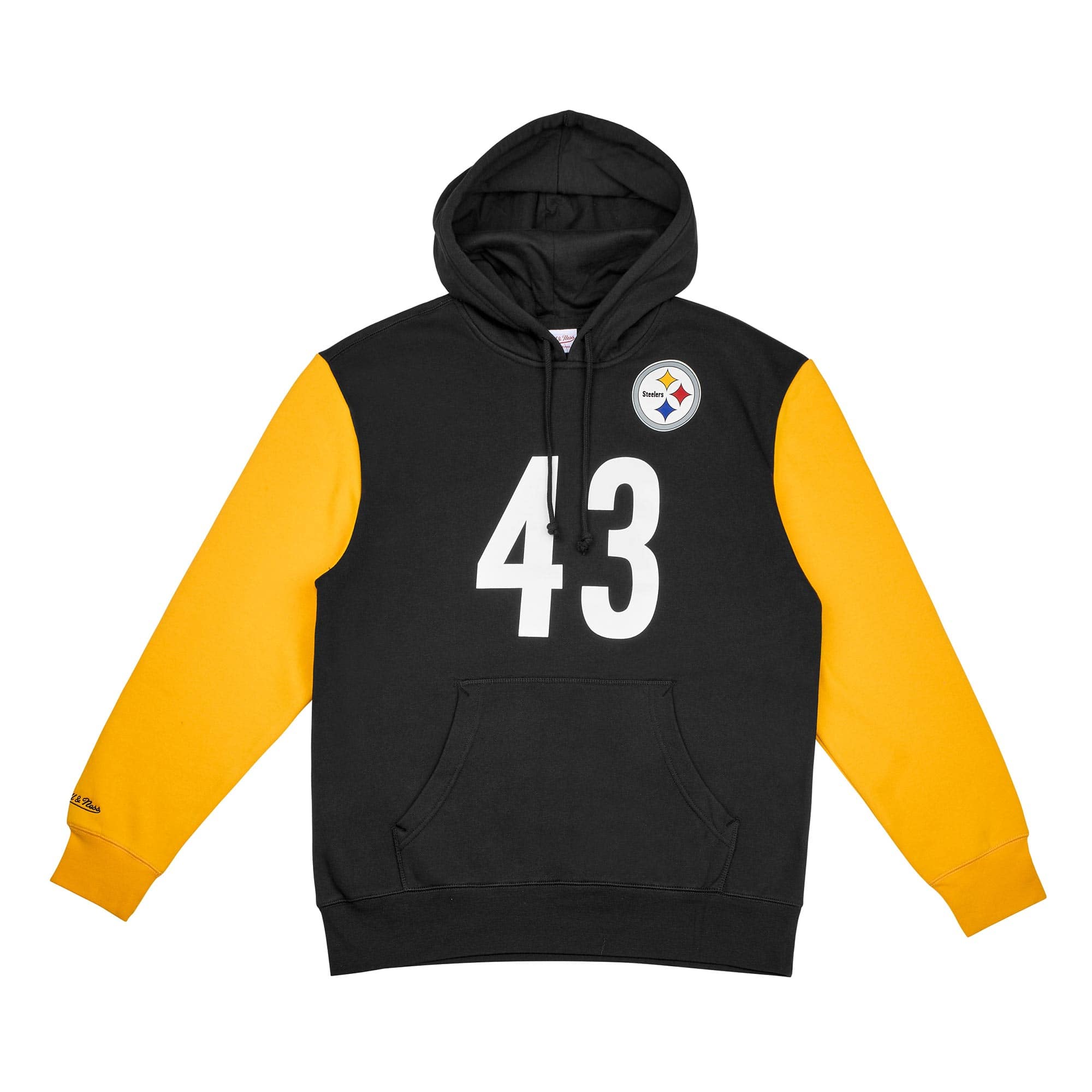 Troy Polamalu #43 Pittsburgh Steelers N&N Player NFL Hoodie Black
