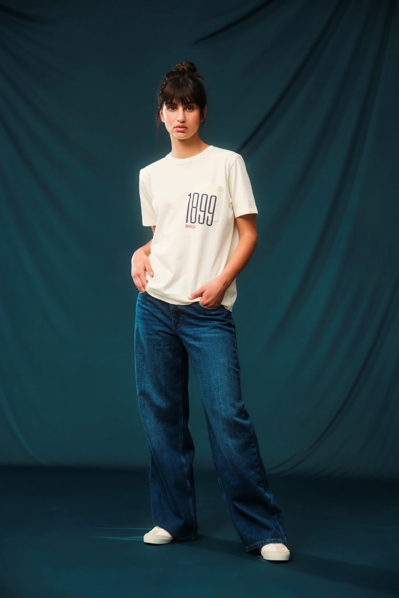 T-Shirt Beige 1899 Barça - Woman