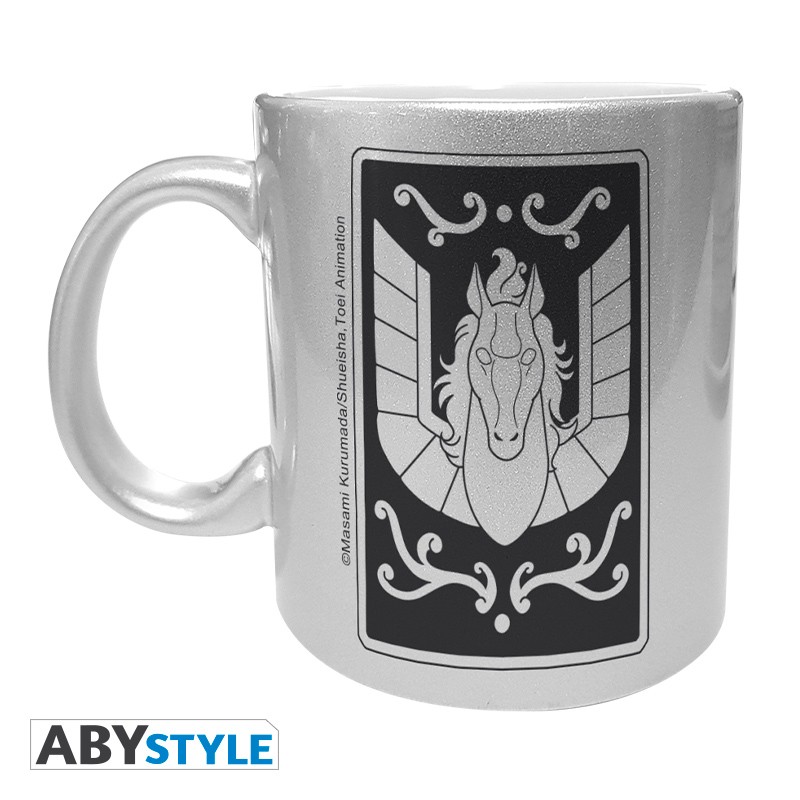 SAINT SEIYA Mug with silver finish Pegasus