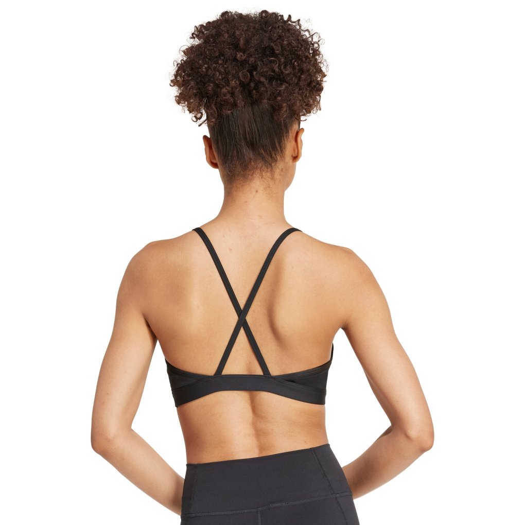 adidas Aeroreact Graphic Light Support Sports Bra Women - black JG1413
