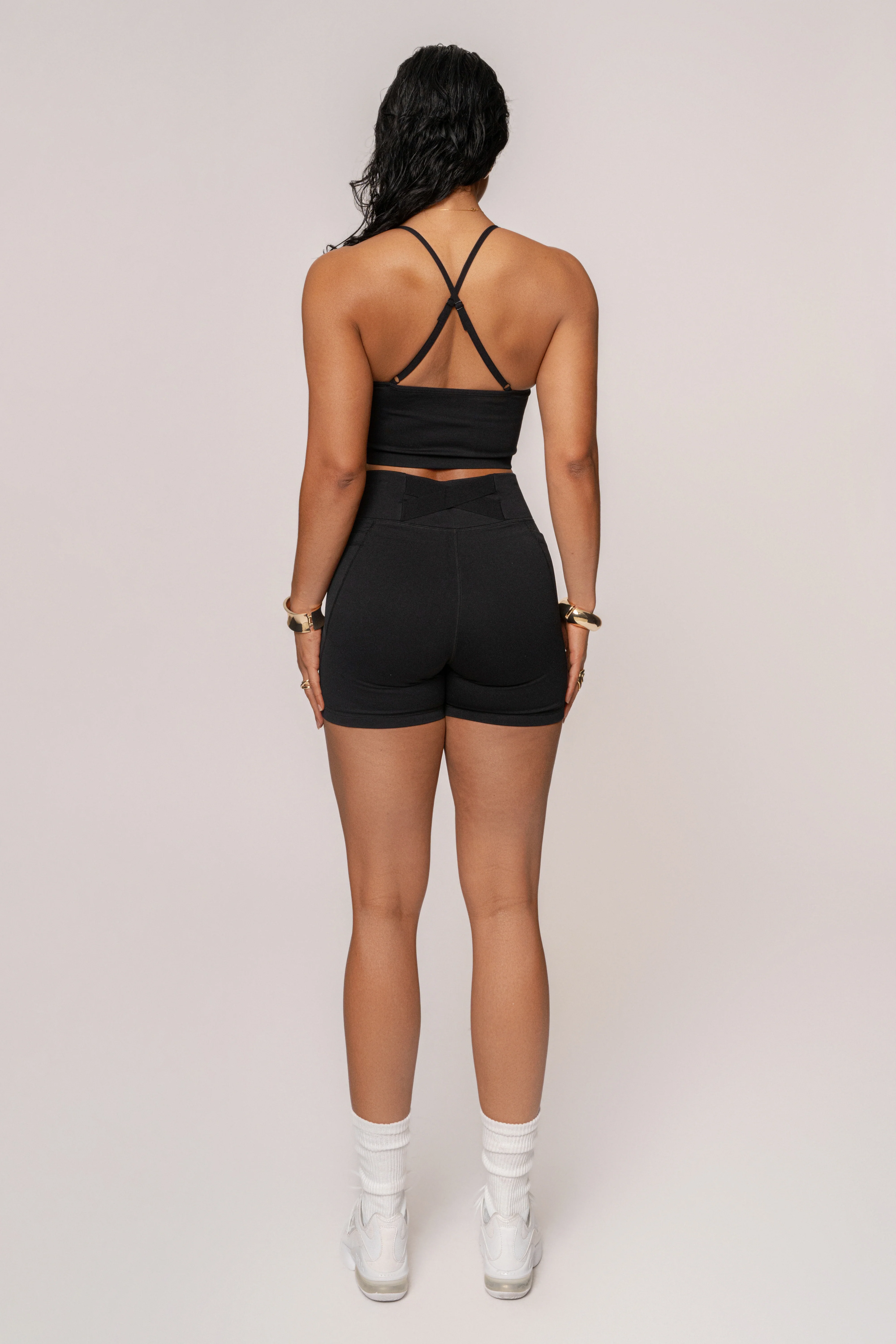 Black Active Crop Top