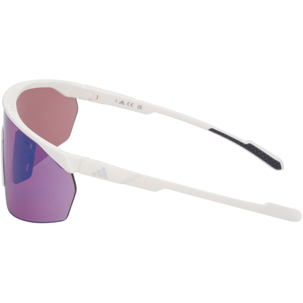 adidas SP0075 Glasses - White / Contrast Mirror Violet