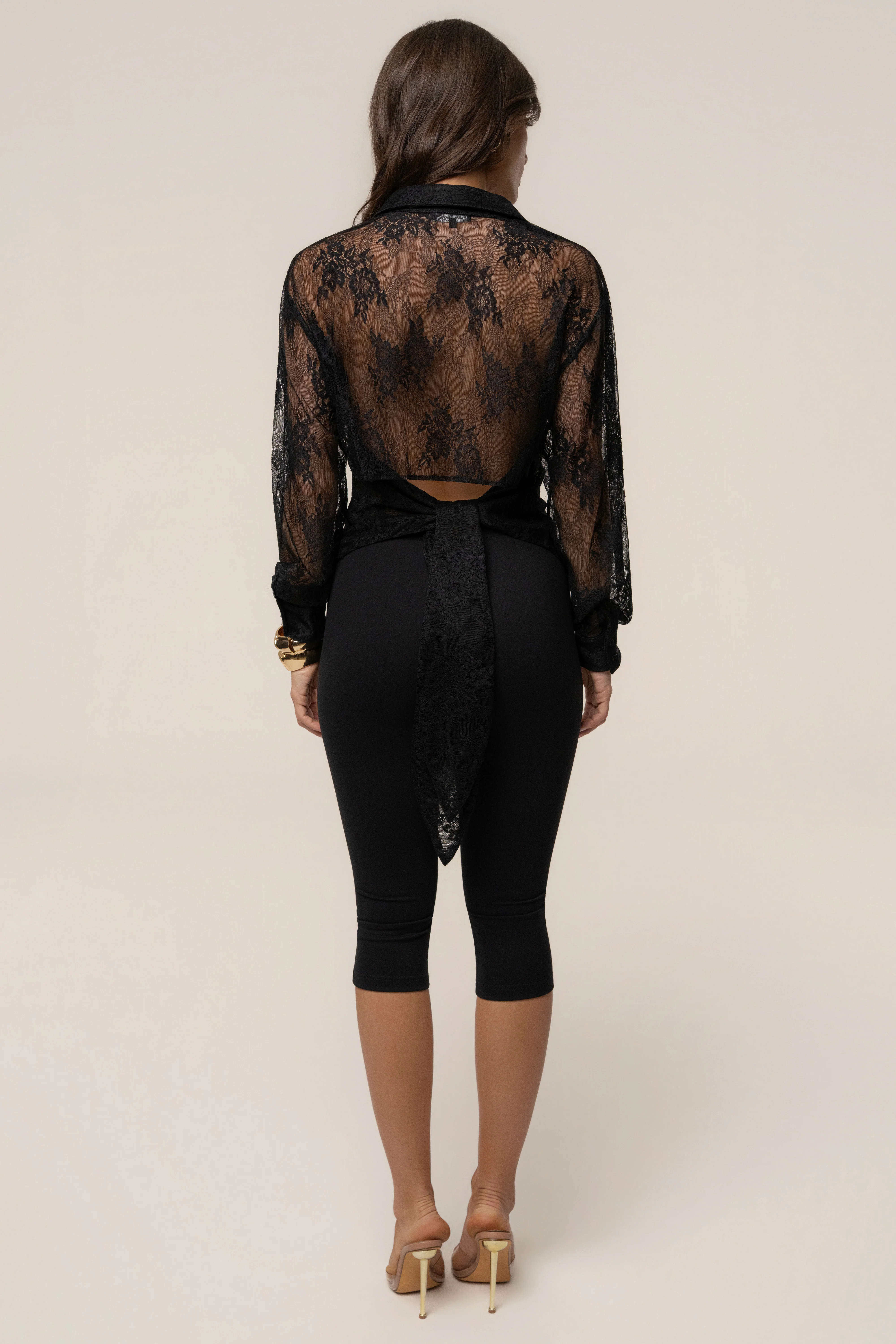 Black Essential Capri Legging