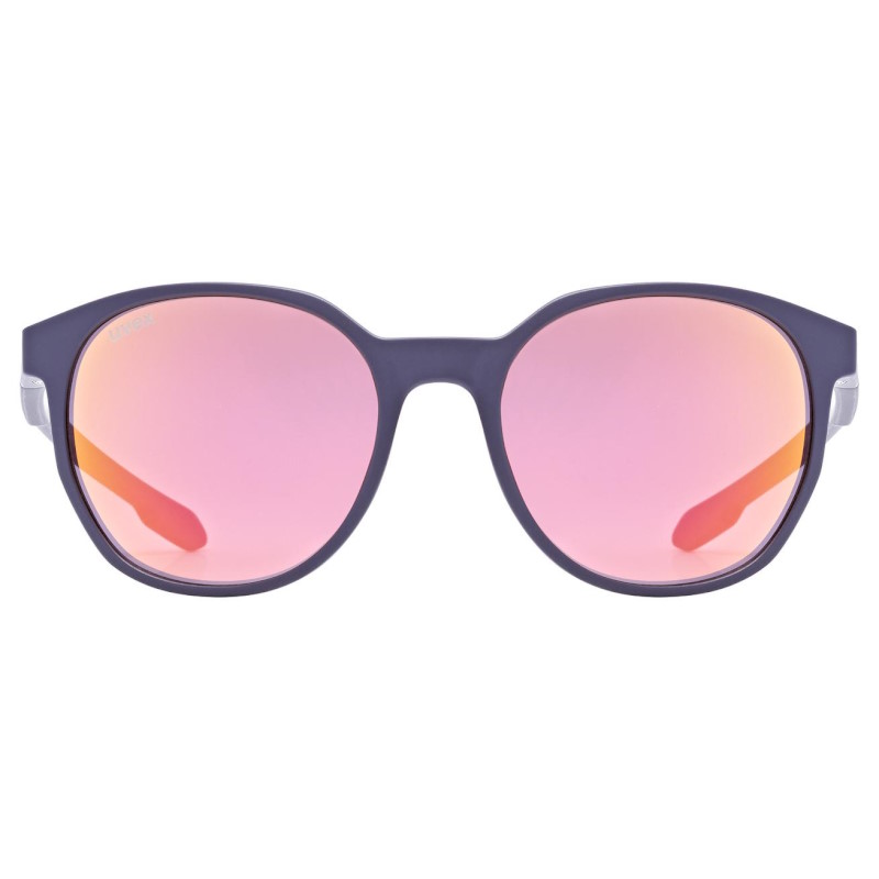 Uvex LGL 54 Sunglasses - blue matt/mirror purple