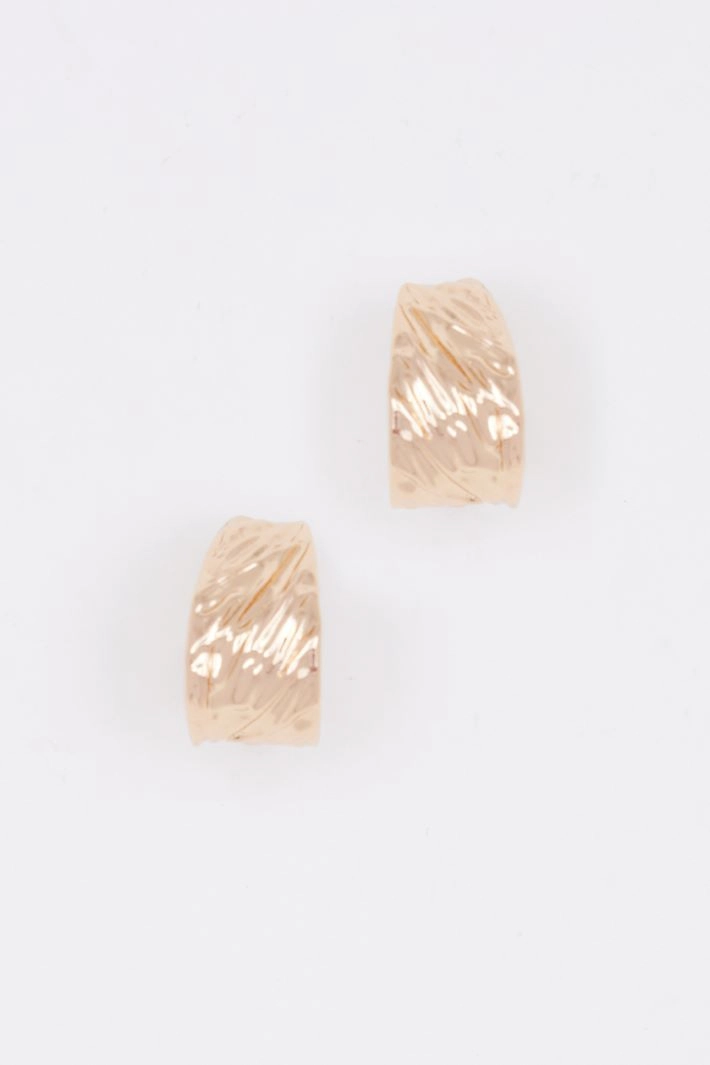 Knurled earrings - GOLD