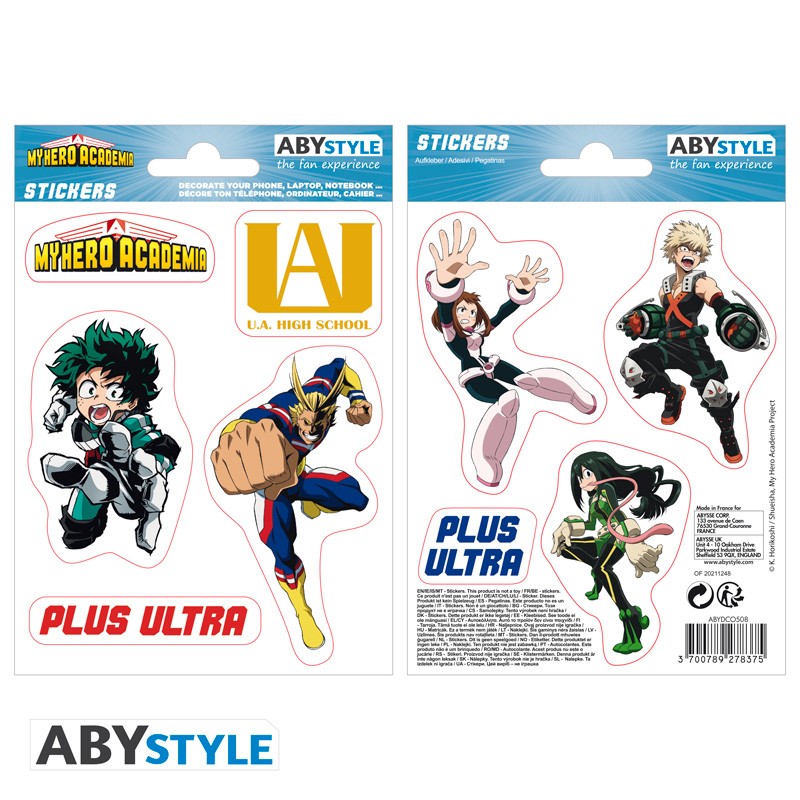 MY HERO ACADEMIA Mini Stickers UA High School (16x11cm)