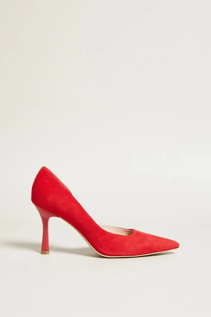 Leather pumps - RED