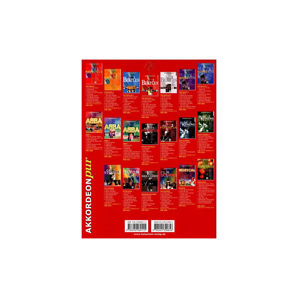 Holzschuh Verlag Akkordeon Pur Abba 1 – Thomann Ireland