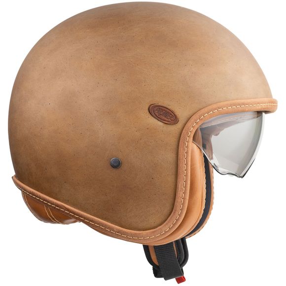 Premier vintage jet helmet - Bos Matt - BrownRef: PE0317