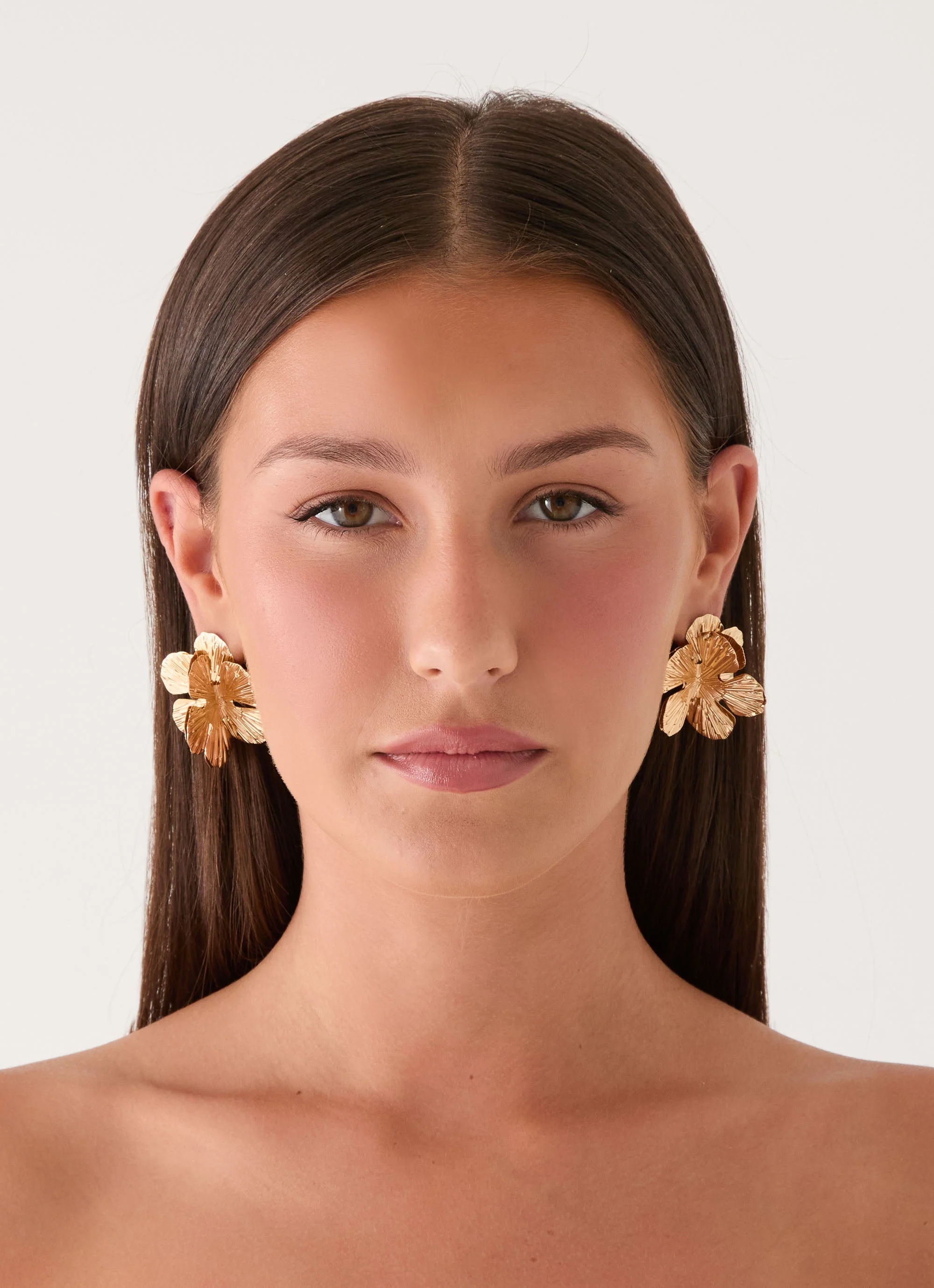 Peachy Dream Earrings - Gold